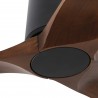 Ventilador de Techo Faro Heywood Tub 90cm Negro/Madera Sin Luz