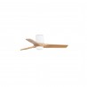 Ventilador de Techo Faro Heywood Tub 90cm Blanco/Haya 10W CCT