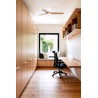 Ventilador de Techo Faro Heywood Tub 90cm Blanco/Haya 10W CCT