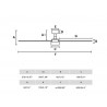 Ventilador de Techo Faro Rudder L4 Ø132cm Blanco Palas Blanco/Madera