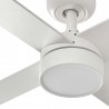 Ventilador de Techo Faro Rudder L4 Ø132cm Blanco Palas Blanco/Madera