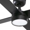 Ventilador de Techo Faro Rudder L4 Tuya Ø132cm Negro Palas Negro/Nogal