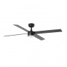 Ventilador de Techo Faro Rudder L4 WiZ Ø132cm Negro Palas Negro/Nogal