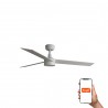 Ventilador de Techo Faro Rudder L3 Tuya Ø132cm Blanco/Madera Con Luz