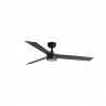 Ventilador de Techo Faro Rudder L3 Ø132cm Negro/Nogal Con Luz