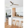Ventilador de Techo Faro Rudder L3 WiZ Ø132cm Blanco/Madera Sin Luz