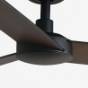 Ventilador de Techo Faro Rudder L3 Tuya Ø132cm Negro/Nogal Sin Luz