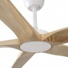 Ventilateur de Plafond Faro Bigwood Tuya Ø200cm Blanc/Pin Sans Lumière