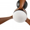 Ventilador de Techo Motor DC Faro Poros Negro 3 Palas 132cm