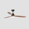 Ventilador de Techo Motor DC Faro Poros Negro 3 Palas 132cm