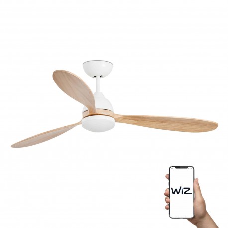 Ventilador de Techo Faro Poros WiZ Smart Blanco 3 Palas 132cm