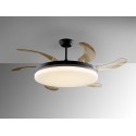 Ventilador de Techo Retráctil Schuller Vento Maxi Negro Dimable