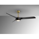 Ventilador de Techo Schuller Alisios Negro/Bronce Dimable Ø152cm