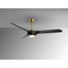 Ventilador de Techo Schuller Alisios Negro/Bronce Dimable Ø152cm
