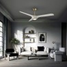 Ventilador de Techo Schuller Alisios Blanco/Bronce Dimable Ø152cm