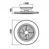 Ventilador de Techo modelo Alisio Cromo de Mantra