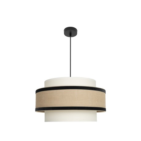 Lámpara Colgante Cornalina 50cm Beis negro