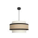 Lámpara Colgante Cornalina 50cm Beis negro