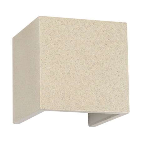 Aplique de Pared para Exterior LED Mantra Taos Blanco Piedra 12W