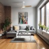 Ventilador de Techo Sulion Diehl M 107cm Blanco/Madera 3 palas Con luz