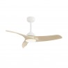 Ventilador de Techo Sulion Diehl M 107cm Blanco/Madera 3 palas Con luz