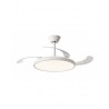 Ventilador de Techo Retráctil Led Bretaña 107cm Blanco 3 palas