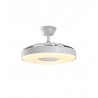 Ventilateur de Plafond LED Jueric Invest Paris Blanc 107cm Avec Lumière