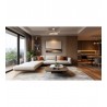 Ventilador de Techo LED Jueric Invest Paris Blanco/Haya 107cm Con Luz