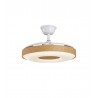 Ventilador de Techo LED Jueric Invest Paris Blanco/Haya 107cm Con Luz