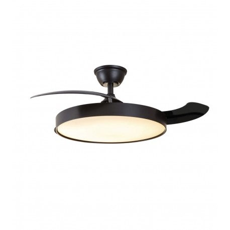 Ventilador de Techo LED Jueric Invest Sidney Negro 107cm Con Luz