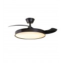 Ventilador de Techo LED Jueric Invest Sidney Negro 107cm Con Luz