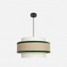 Lámpara Colgante Cornalina 50cm Beis Verde