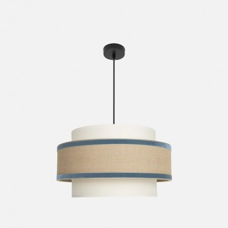 Lámpara Colgante Cornalina 50cm Beis Azul