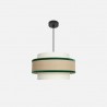 Lámpara Colgante Cornalina 40cm Beis Verde