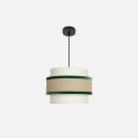 Lámpara Colgante Cornalina 30cm Beis Verde