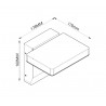 Aplique de Pared para Exterior Mantra Cooper Blanco 20W 3000k Orientable