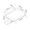 Aplique de Pared para Exterior Cooper Sensor Blanco 20W Orientable