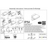 Aplique de Pared para Exterior Cooper Sensor Blanco 20W Orientable