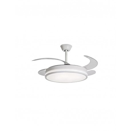 Ventilador de Techo Retráctil Vera DC Blanco Ø108cm 4 Palas Con Luz