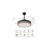 Ventilador de Techo Retráctil Vera DC Negro Ø108cm 4 Palas Con Luz