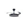 Ventilador de Techo Retráctil Vera DC Negro Diamante Ø108cm 4 Palas Con Luz