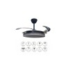 Ventilador de Techo Retráctil Vera DC Negro Diamante Ø108cm 4 Palas Con Luz