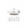Ventilador de Techo Retráctil Vera DC Blanco Diamante Ø108cm 4 Palas Con Luz