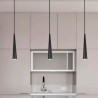 Lámpara Colgante LED Fs Lux Kono Negro 1 Mini GU10 Ø3.9cm