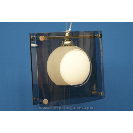 COLGANTE CRISTAL FUME BOLA OPAL