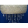 Colgante nacar con cristal 35cm