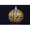 Lámpara Colgante Bola de Cristal Decorada Girasoles 30cm