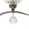 LAMPARA CROMO 3 LUCES CON TULIPA CRISTAL