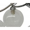 Lámpara de Brazos con Tulipas de Filamento de Cristal 5 Luces