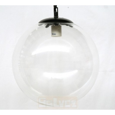 Lámpara Colgante de Cristal Bola Transparente 30cm